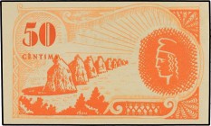 Paper Money of the Civil War
50 Cèntims. Octubre 1937. Aj. d´ OIX. MUY ESCASO. AT-1677. SC. 