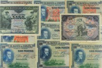 Spanish Banknotes Lots and Collections
Lote 11 billetes 50 y 100 Pesetas (10). 30 Junio 1906, 24 Septiembre 1906 y 1 Julio 1925. Incluye: 50 y 100 Pes...