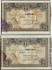 Spanish Banknotes Lots and Collections
Lote 6 billetes 25 (2) y 50 Pesetas (4). 1 Enero 1937. EL BANCO DE ESPAÑA. BILBAO. Los de 50 Pesetas con doble ...