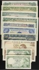 Spanish Banknotes Lots and Collections
Lote 10 billetes 5 (2), 100, 500 (3) y 1.000 Pesetas (4). 1951 a 1971. Benlliure, Sorolla, Alfonso X (2), Zuloa...