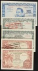 World Banknotes Lots and Collections
Lote 5 billetes 100 (2), 500 (2) y 1.000 Pesetas Guineanas. 12 Octubre 1969. GUINEA ECUATORIAL. Un billete de 100...
