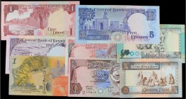 World Banknotes Lots and Collections
Lote 9 billetes 1/4 (4), 1/2 (2), 1(2) 5 Dinars. 1980 a 1994. KUWAIT. Destacan entre otros Pick-20 CS1. A EXAMINA...