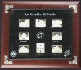Spanish Medals
Lote 4 Series, 17 medallas en total. AR. Incluye: Serie 8 medallas ´Las maravillas del Mundo´ acuñación rectangular 40x30 mm enmarcada ...