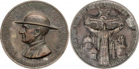 World Medals
Pablo VI. VATICANO. Anv.: Busto a izquierda. Rev.: Papa, detrás cristo y edificios. Br plateado. Pátina. EBC-. 