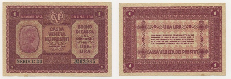 Banconote italiane - Occupazione Austriaca del Veneto - Cassa Veneta dei Prestit...