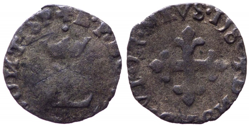 Desana - Agostino Tizzone (1559-1582) Liard 1580 - MIR 488 - Mi gr. 0,60
B+