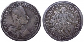 Firenze - Granducato di Toscana - Ferdinando II Dè Medici (1621-1670) Testone III° tipo 1636 - MIR 298 - R - Ag - corrosioni sul dritto gr. 8,70
BB