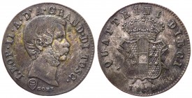 Firenze - Granducato di Toscana - Leopoldo II di Lorena (1824-1859) 10 Quattrini 1858 - Gig. 67 - Mi gr. 1,73
qBB