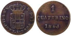 Firenze - Granducato di Toscana - Leopoldo II di Lorena (1824-1859) 1 Quattrino 1853 - Gig. 119 - Cu gr. 0,90
BB