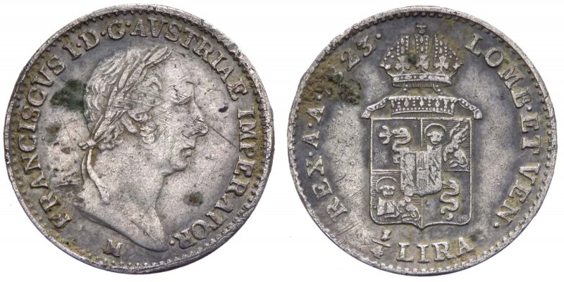 Lombardo Veneto - Milano - Francesco I d'Asburgo Lorena (1815-1835) 1/4 di lira ...