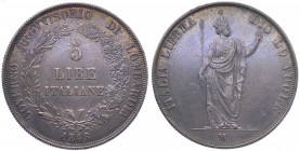 Milano - Governo Provvisorio della Lombardia (1848) 5 lire 1848 tipo con rami corti stella lontana e base sottile - Gig. 3 - Ag gr. 24,93
BB