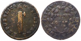 Napoli - Repubblica Napoletana (1799) 4 Tornesi 1799 - Gig. 5 - Cu gr. 12,77
qBB