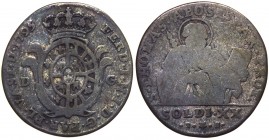 Parma - Ferdinando I di Borbone (1765-1802) - 20 Soldi o Lira 1795 - CNI 142/143 - Mi gr. 3,37
MB