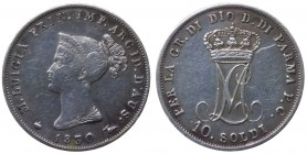 Parma - Maria Luigia (1815-1847) 10 Soldi 1830 - zecca di Milano - Gig. 11a - R3 RARISSIMA - Ag gr. 2,48
BB