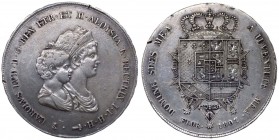 Regno d'Etruria - Carlo Ludovico di Borbone (1803-1807) Dena (10 Lire) del II° tipo 1807 - zecca di Firenze - Gig. 11 - Ag gr. 39,40
qSPL