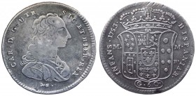 Regno di Napoli - Carlo di Borbone (1734-1759) Mezza Piastra da 60 Grana del III° tipo 1753 - Gig. 42 - Ag gr. 11,95
SPL