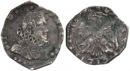 Regno di Sicilia - Messina - Filippo IV (1621-1665) 4 Tarì 1648 Sigle IP MP - MIR 355/20 - Ag - ribattitura sul dritto gr.10,48
BB