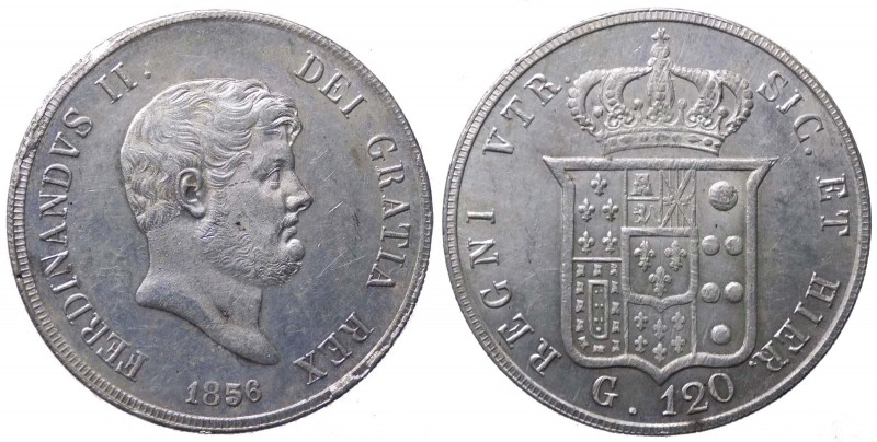 Regno delle due Sicilie - Napoli - Ferdinando II (1830-1859) Piastra da 120 gran...