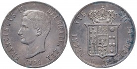 Regno delle due Sicilie - Napoli - Francesco II di Borbone (1859-1860) Piastra da 120 Grana 1859 - Gig. 1 - Ag gr. 27,57
SPL/FDC