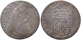 Vittorio Amedeo II Duca (1680-1713) 1 Lira II° tipo 1691 o 1694 - Cfr. 863b - Ag gr. 6
BB+