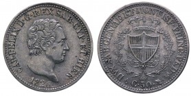 Carlo Felice (1821-1831) 50 Centesimi 1826 - Zecca di Torino - Gig. 89 - Ag 
n.a.