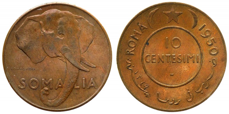 Amministrazione Fiduciaria Italiana della Somalia (1950-1960) 10 Centesimi 1950 ...