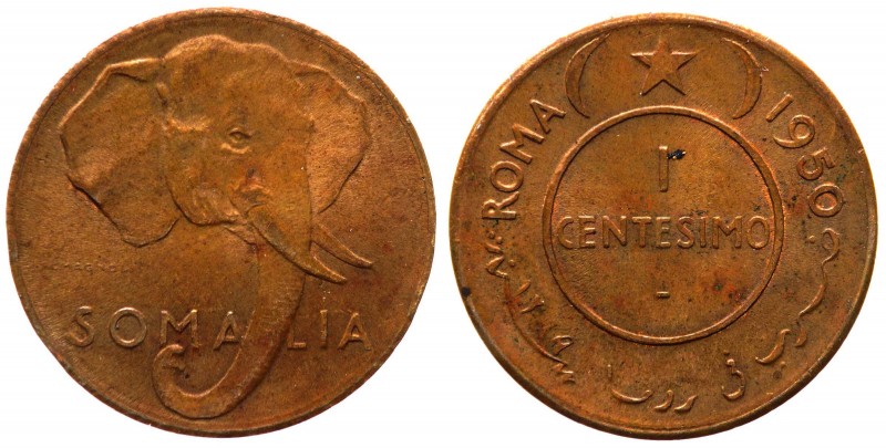 Amministrazione Fiduciaria Italiana della Somalia (1950-1960) 1 Centesimo 1950 -...