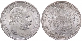 Austria - Franz Joseph I (1848-1916) 1 Fiorino 1877 - KM 2222 - Ag 
FDC