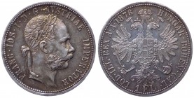 Austria - Franz Joseph I (1848-1916) 1 Fiorino 1878 - KM 2222 - Ag 
BB