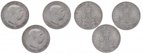 Austria - Franz Joseph I (1848-1916) Lotto n.3 monete da 2 Corone 1912 - KM 2821 - Ag 
FDC