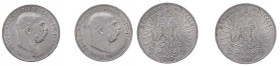 Austria - Franz Joseph I (1848-1916) Lotto n.2 monete da 2 Corone 1912 - KM 2821 - Ag 
FDC