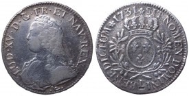 Francia - Luigi XV (1715-1774) Ecu 1731 - KM 484 - R - Ag gr. 28,08
BB/qSPL