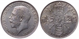 Gran Bretagna - Giorgio V (1910-1936) 1 Fiorino (2 Shillings) 1915 - KM 817 - Ag 
BB
