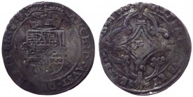 Colonie Olanda - Spagna - Vlaanderen - Alberto e Isabella (1599-1621) 1 Stuiver 16? - KM 17 - Ag gr. 1,57
MB