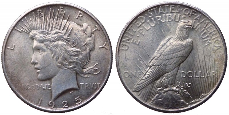 Stati Uniti d'America - Stati Uniti d'America (1859-1909) 1 Dollaro "Pace" 1925 ...
