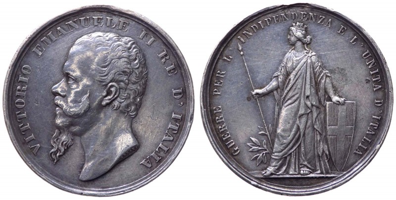 Vittorio Emanuele II (1861-1878) medaglia emessa con decreto del 4 marzo 1865 - ...