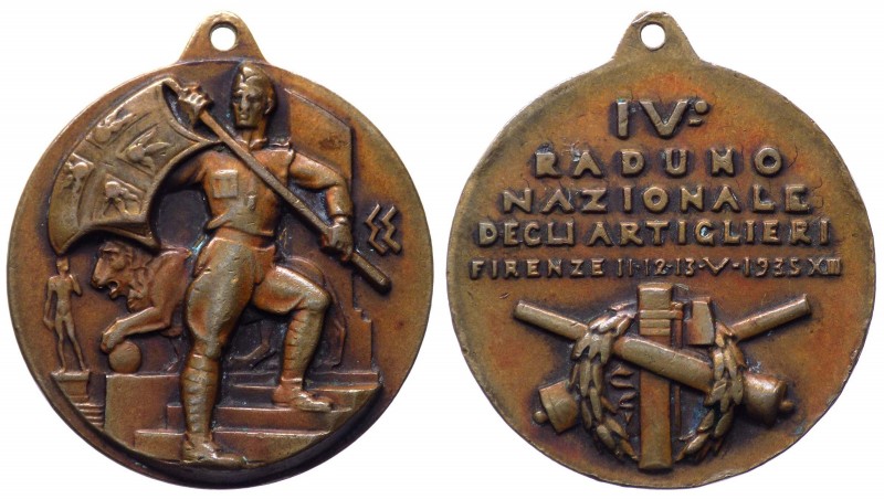 Ventennio Fascista - Medaglia emessa nel 1935 commemorativa del IV Raduno Nazion...