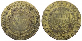 Francia - Luigi XIII (1610-1643) gettone emesso per la città di Amiens - D/ LVDOVICVS. XIII. D . G. FRANC . ET . NAVAR. REX stemmi di Francia e di Nav...