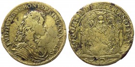 Francia - Luigi II di Borbone principe di Condè (1643-1715) gettone - D/ .LVD. DVX. BORBONVS. PRINC. CONDÆVS. - Busto corazzato a destra - R/ .NON. OM...