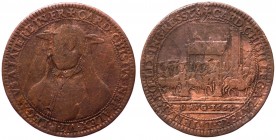 Francia - Parigi gettone in ottone per il Cardinal Chigi 1664 - D/- CARD. CHISIVS. NEP. ALEX. VII. P. LEGATVS. A. LATERE. IN. FR. Busto di 3/4 del Car...