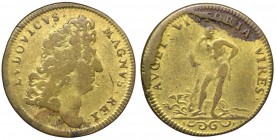 Francia - Luigi XIV (1643-1715) gettone per la presa di Namur del 1692 - D/ LUDOVICUS - MAGNUS REX. - Testa del sovrano a destra - R/ AVGET VICTORIA V...