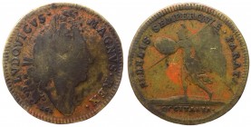 Francia - Luigi XIV (1643-1715) gettone prodotto a Norimberga 1698 circa - D/LVDOVICUS MAGNVS REX· LGL - testa laureata a destra - R/ * FIDELIS * SEMP...