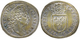 Francia - Luigi XIV (1643-1715) gettone prodotto a Norimberga - D/ LVDOVICVS . MAGNUS . REX. - testa laureata del re a destra - R/: LAZA : GOTTL :LAVF...