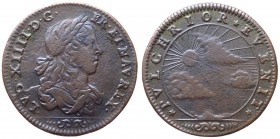 Francia - Luigi XIV (1643-1715), gettone - D/ LVD XIIII DG FR ET NAV REX - Busto corazzato e drappeggiato a destra - R7 PVLCHRIOR EVENIT - Sole emerge...