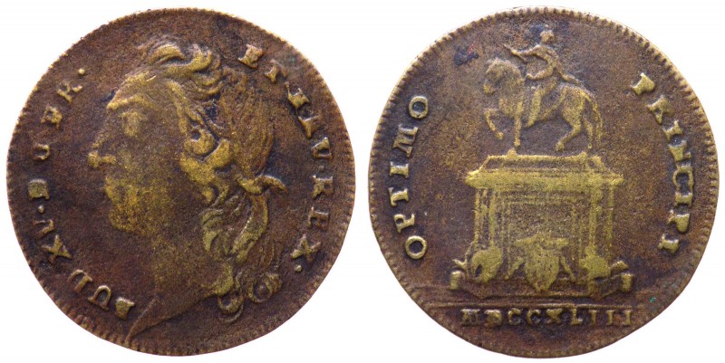 Francia - Luigi XV (1715-1774) gettone 1723 - D/LVD·XV·D·G·FR·ET·NAV·REX - testa...