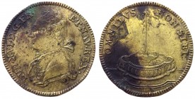 Francia - Luigi XVI (1775-1791) gettone prodotto a Norimberga - D/LVD. XVI. D. G. FR. ET. NAV. REX., - busto a sinistra R/ OMNIBVS NON SIBI - fontana ...