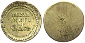 Italia - Venezia - Peso monetale Mezza oncia di Marco - ottone gr. 14,70
BB