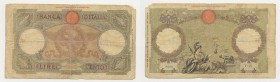 Regno d'Italia - Biglietti di BancaVittorio Emanuele III (1900-1943) 100 Lire "Roma Guerriera" (Fascio - Roma) Azzolini/Urbini 23-06-1941 - Gig.BI19/2...