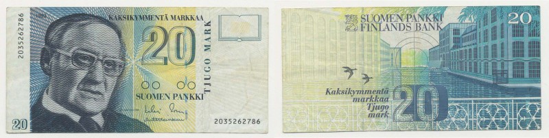 Finlandia - 20 Markaa 1993 "Vaino Linna" - Rif. KP 122 
n.a.