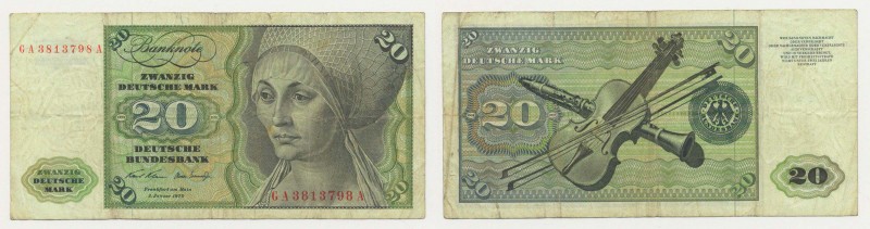 Germania - Repubblica Federale (Dal 1949) - 20 Mark 1970 "Elsbeth Tucher" - Rif....